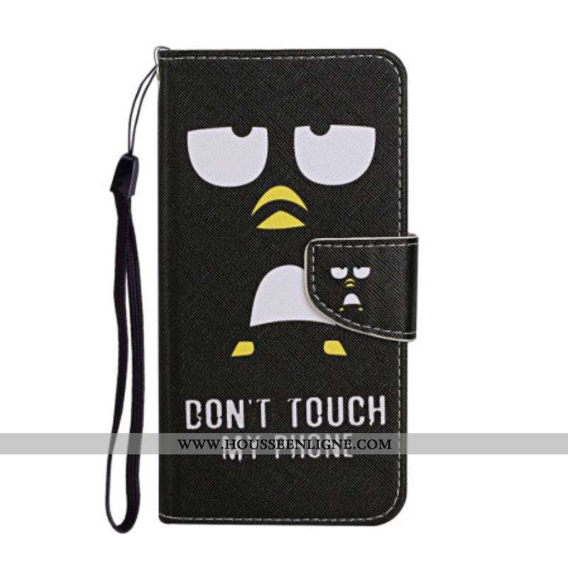 Housse Samsung Galaxy A54 5G Don't Touch My Phone à Lanière