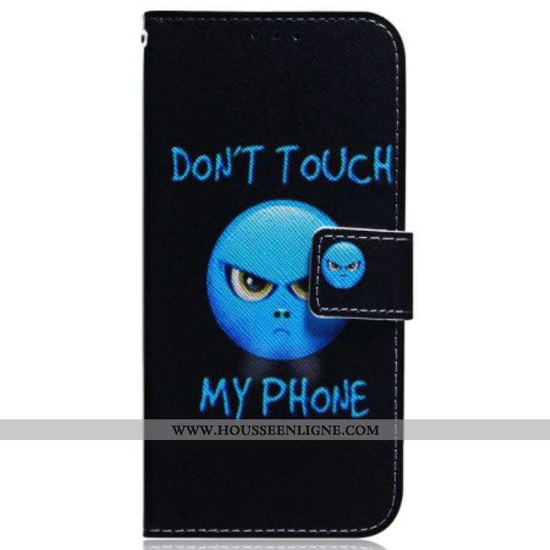 Housse Samsung Galaxy A54 5G Emoji Don't Touch my Phone