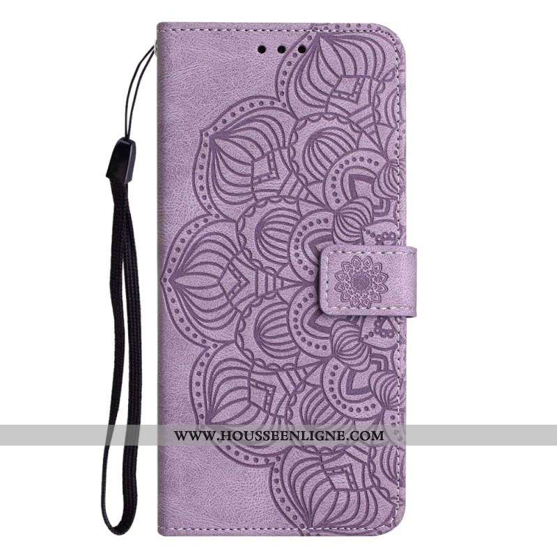 Housse Samsung Galaxy A54 5G Impression Mandala à Lanière