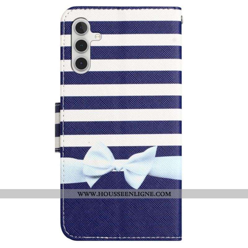 Housse Samsung Galaxy A54 5G Marine à Lanière
