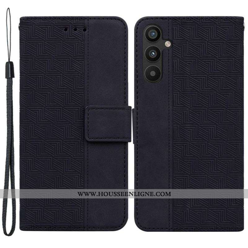 Housse Samsung Galaxy A54 5G Motifs Discrets et Lanière