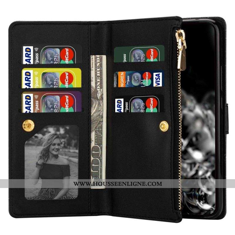 Housse Samsung Galaxy A54 5G Paillettes Portefeuille