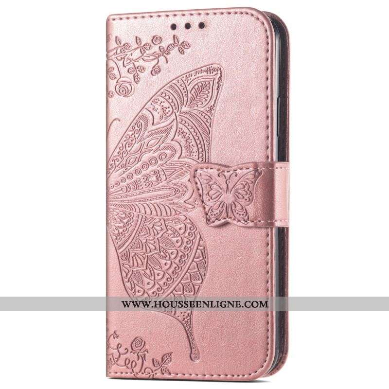 Housse Samsung Galaxy A54 5G Papillon Baroque