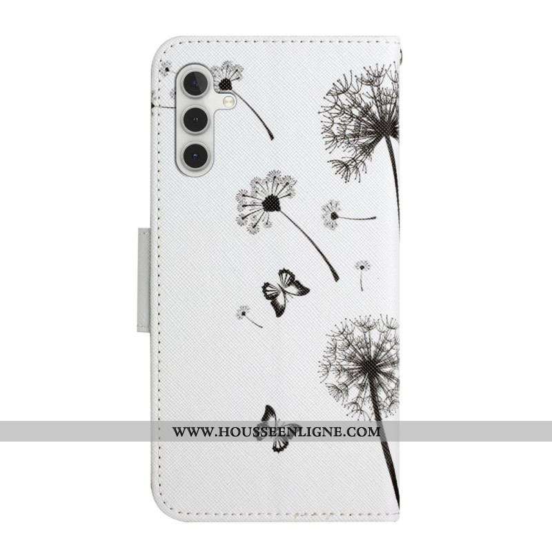 Housse Samsung Galaxy A54 5G Pissenlits à Lanière