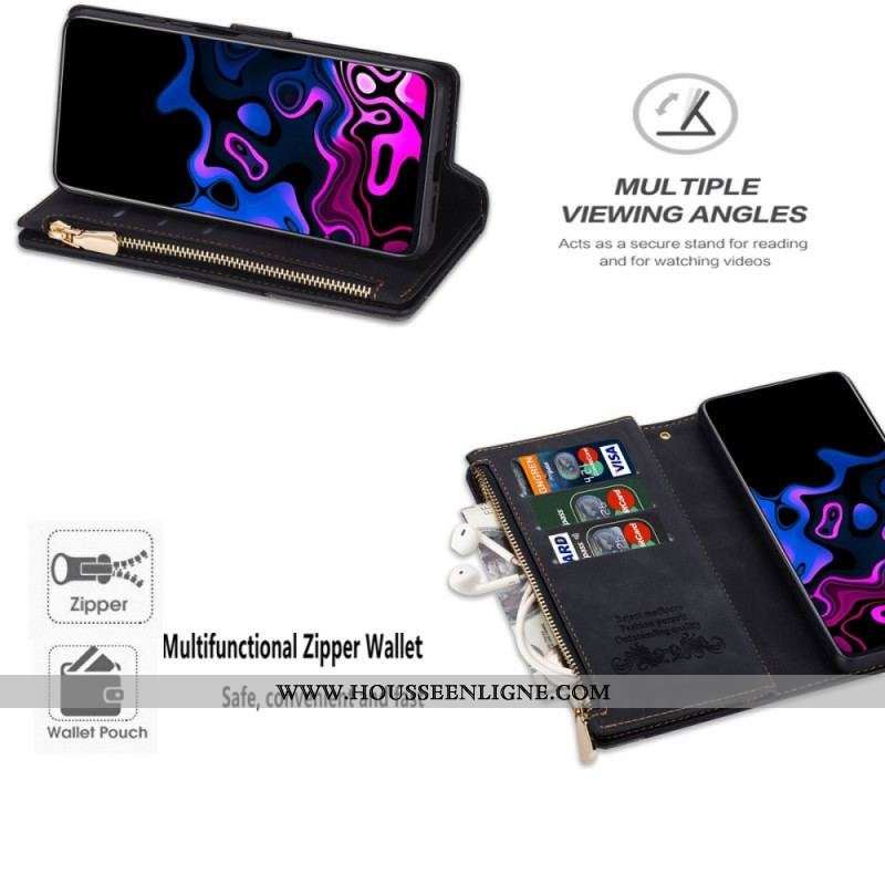 Housse Samsung Galaxy A54 5G Portefeuille Multifonctions