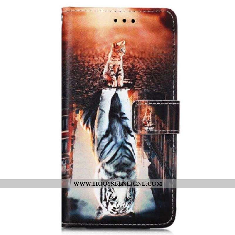 Housse Samsung Galaxy A54 5G Rêve de Chaton à Lanière
