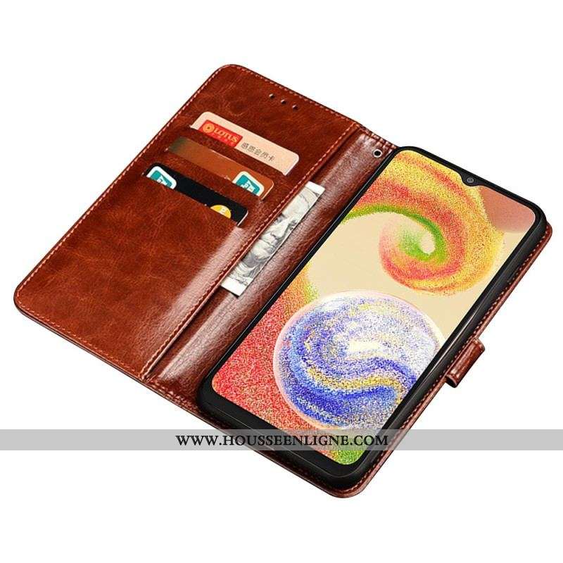 Housse Samsung Galaxy A54 5G Style Cuir IDEWEI