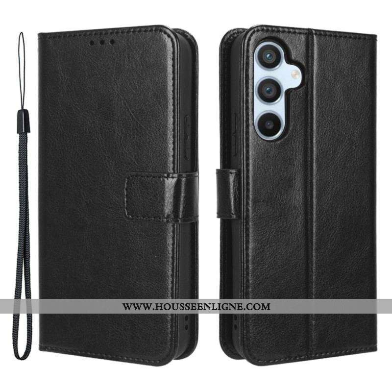 Housse Samsung Galaxy A54 5G Style Cuir à Lanière