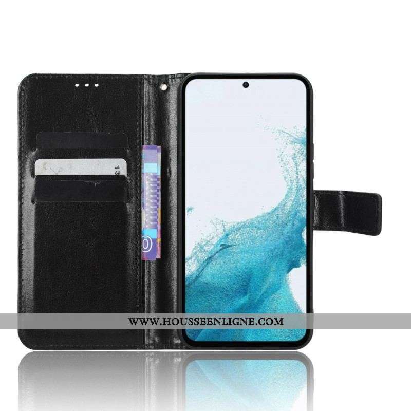 Housse Samsung Galaxy A54 5G Style Cuir à Lanière