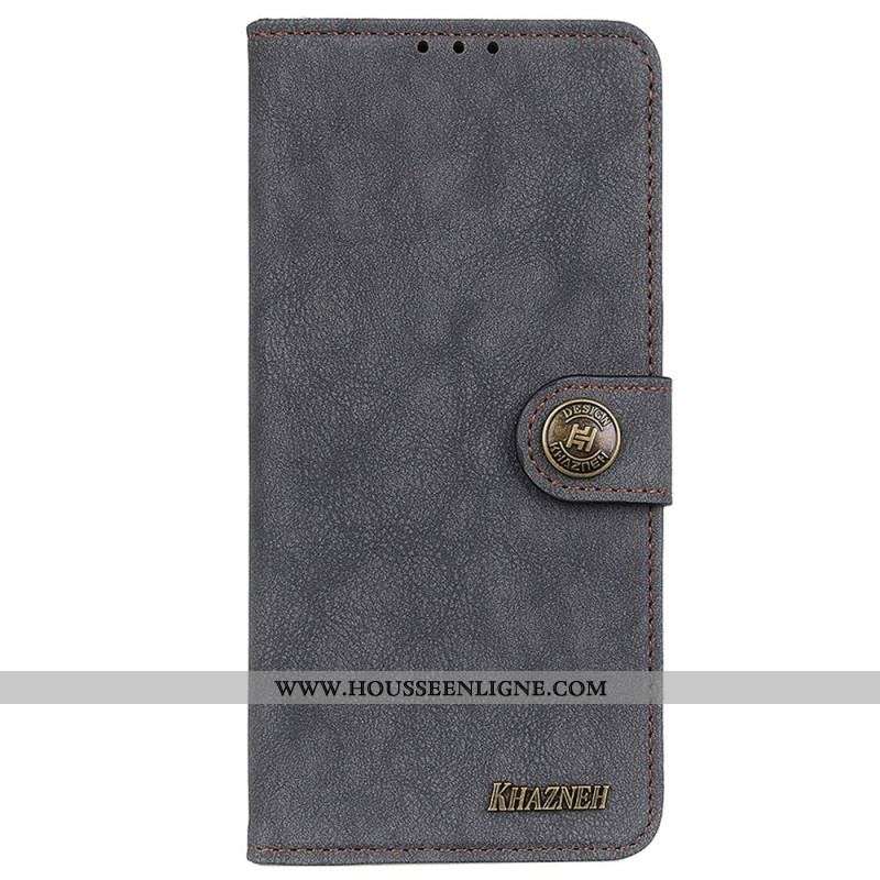 Housse Samsung Galaxy M13 Cuir Fendu KHAZNEH
