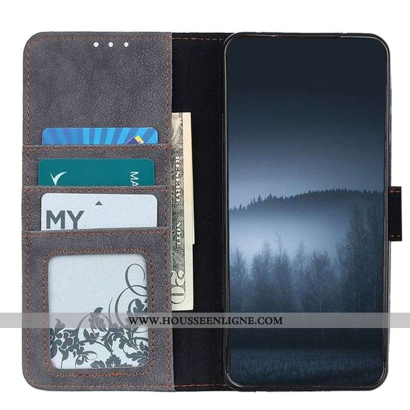 Housse Samsung Galaxy M13 Cuir Fendu KHAZNEH