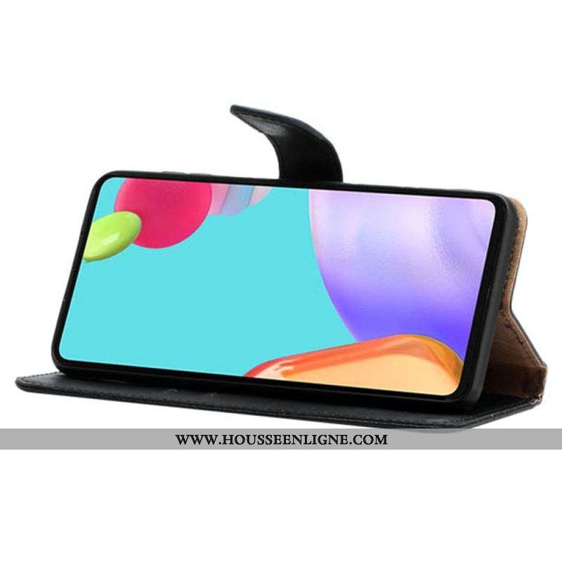 Housse Samsung Galaxy M13 Cuir Nappa Véritable