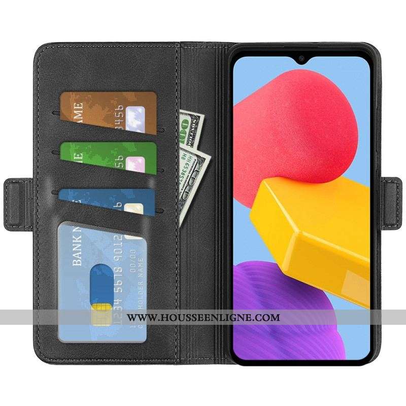 Housse Samsung Galaxy M13 Double Fermoir