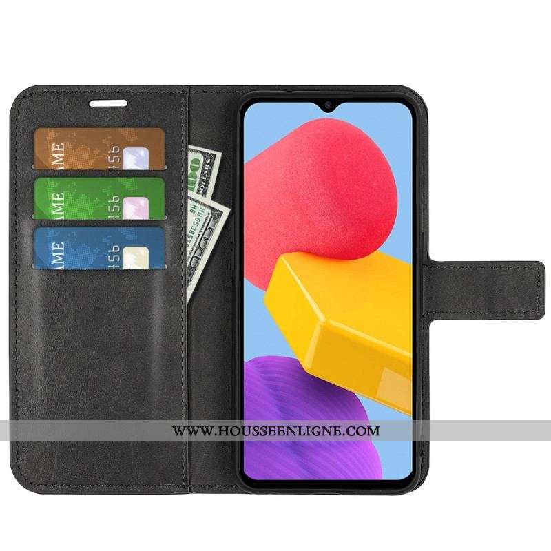 Housse Samsung Galaxy M13 Effet Cuir Slim