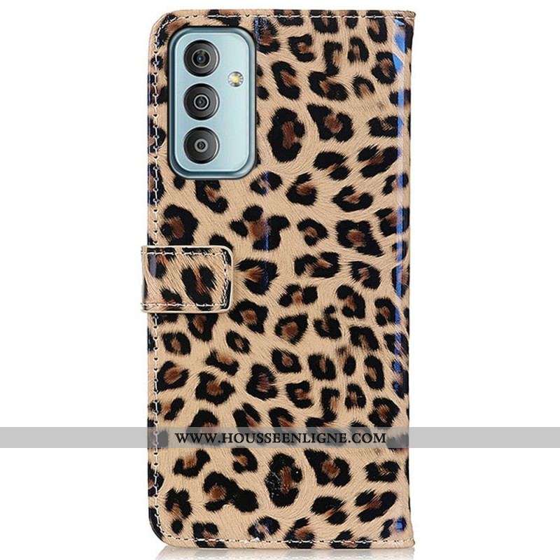 Housse Samsung Galaxy M13 Effet Peau de Léopard