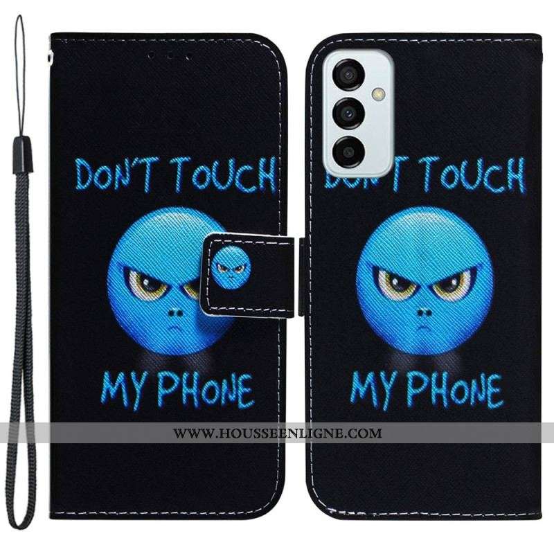 Housse Samsung Galaxy M13 Emoji Phone à Lanière