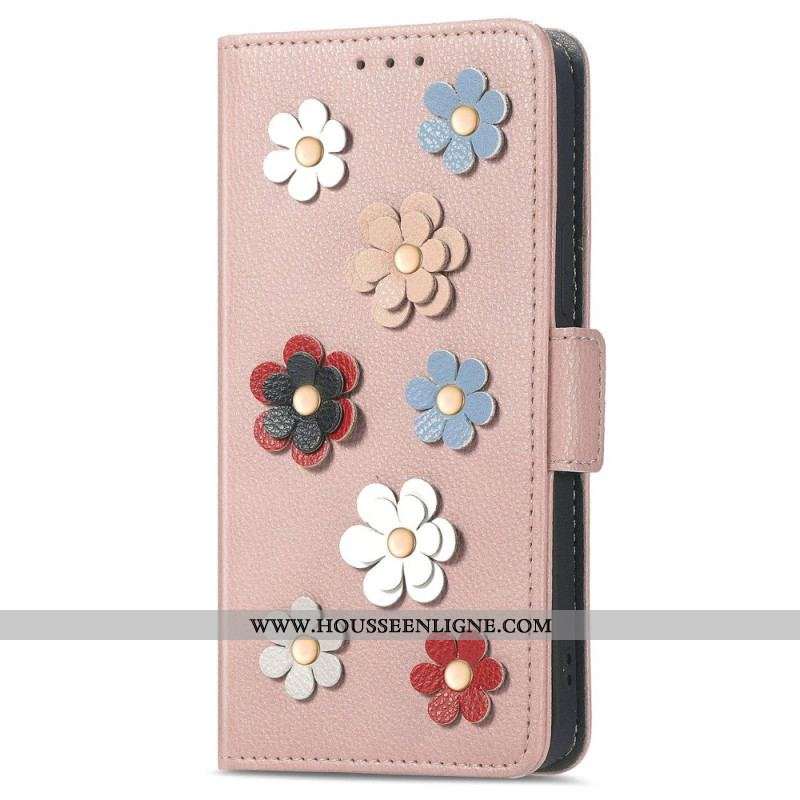 Housse Samsung Galaxy M13 Fleurs 3D