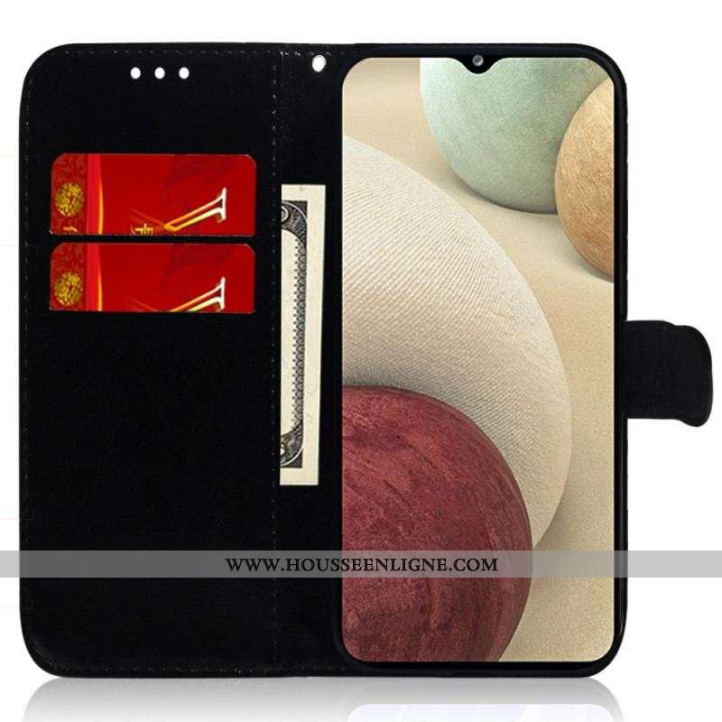 Housse Samsung Galaxy M13 Miroir et Lanière