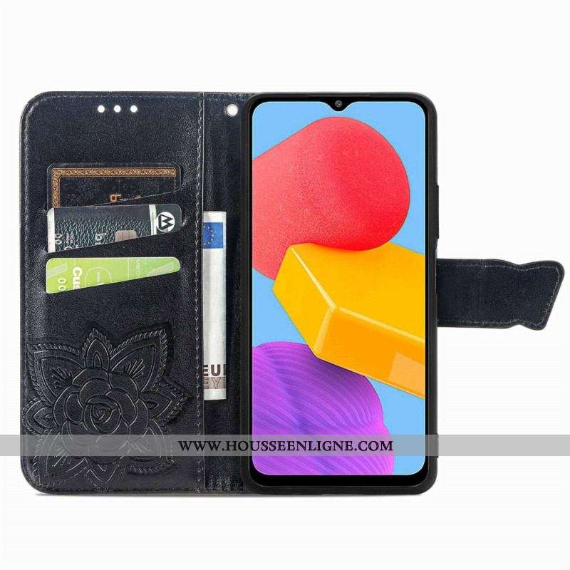 Housse Samsung Galaxy M13 Papillon Baroque