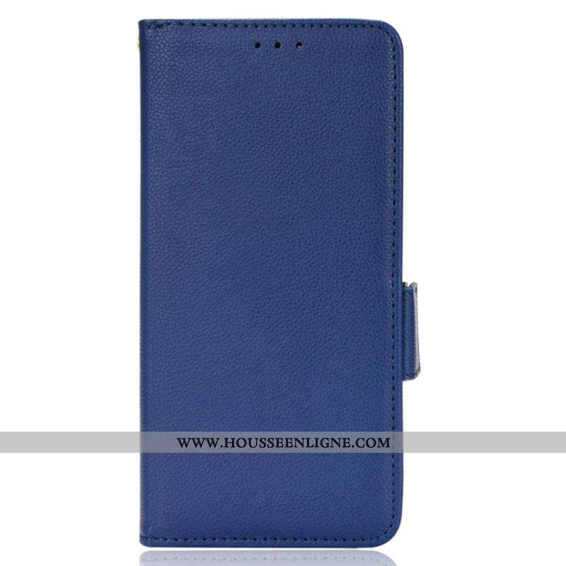Housse Samsung Galaxy M13 Simili Cuir Litchi Ultra Fine