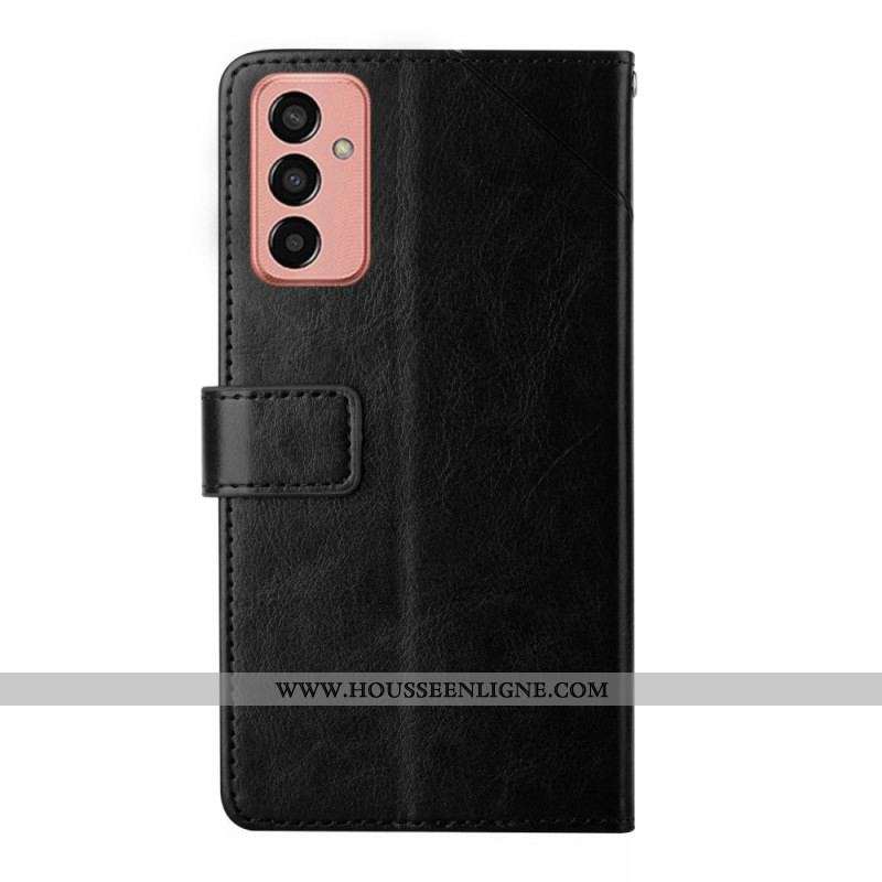 Housse Samsung Galaxy M13 Style Cuir Y Design