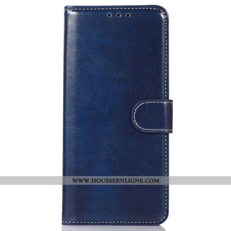 Housse Samsung Galaxy M13 Style Cuir et Coutures