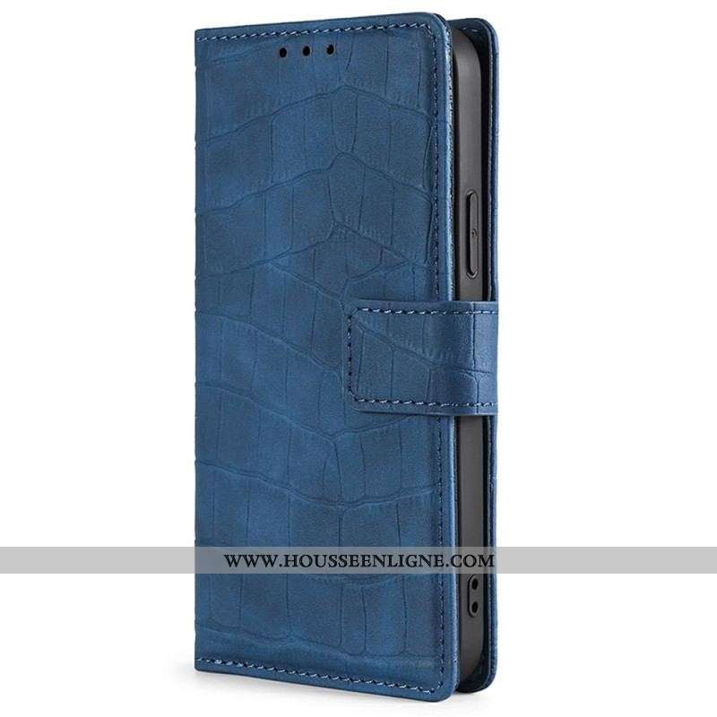 Housse Samsung Galaxy M13 Style Peau de Crocodile