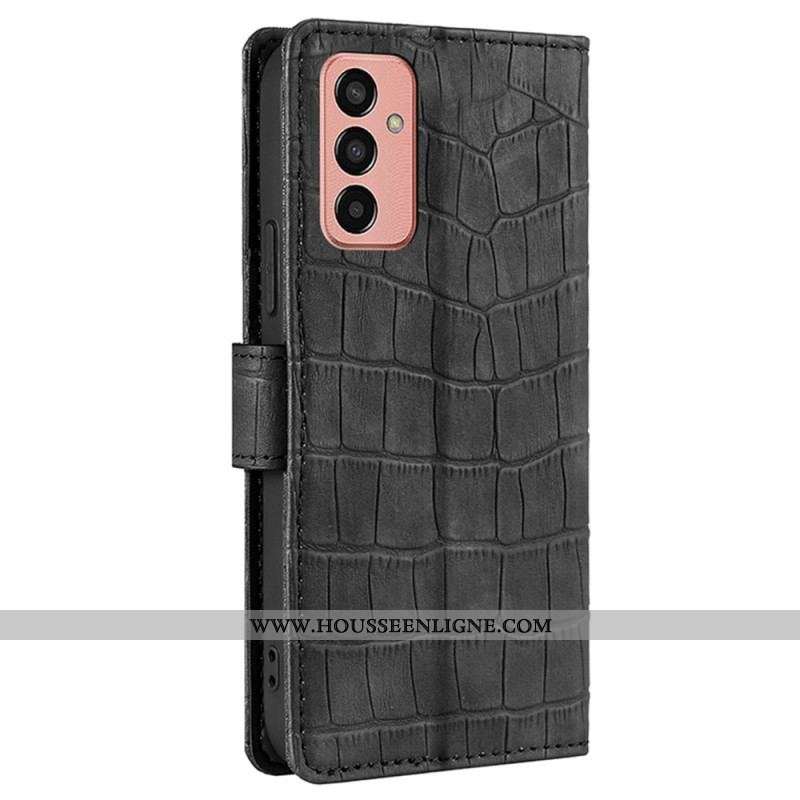 Housse Samsung Galaxy M13 Style Peau de Crocodile