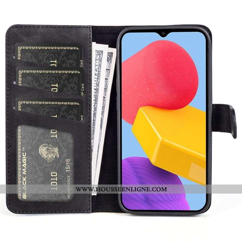 Housse Samsung Galaxy M13 Style cuir Vague