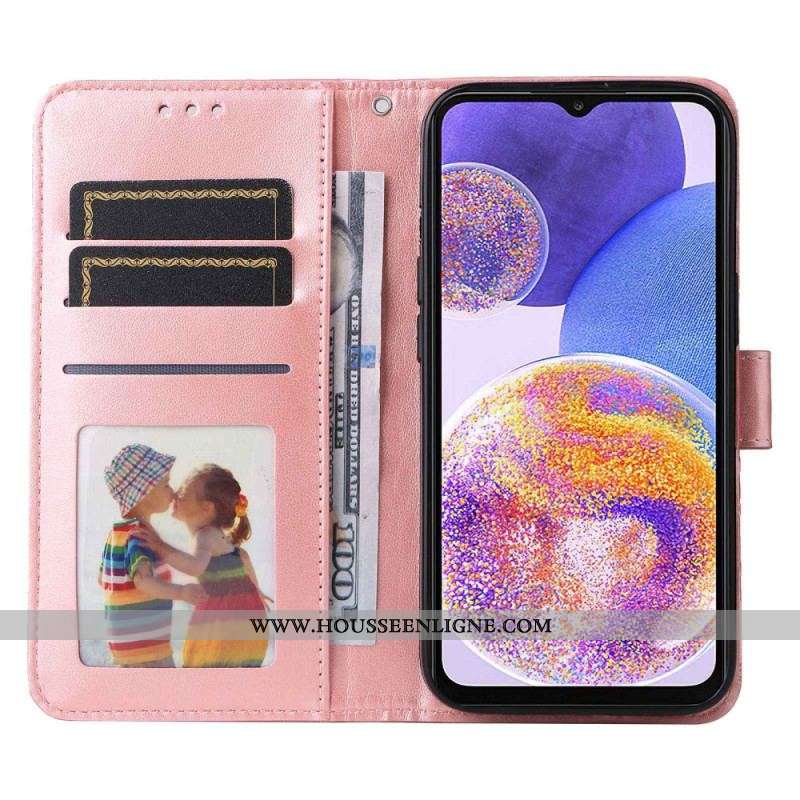 Housse Samsung Galaxy M13 Tournesol à Lanière