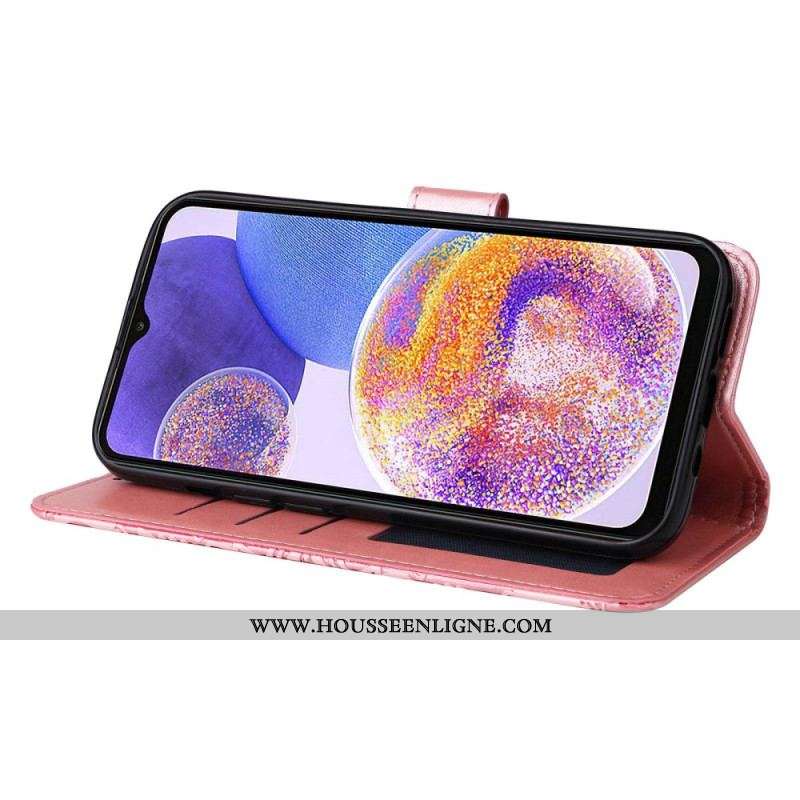 Housse Samsung Galaxy M13 Tournesol à Lanière