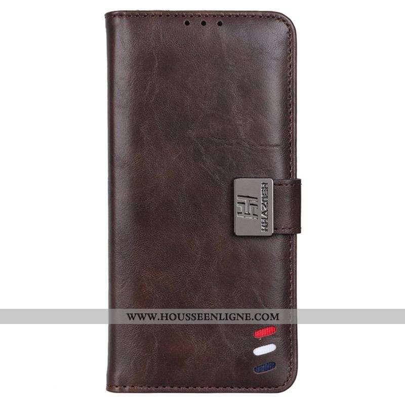 Housse Samsung Galaxy M13 Tricolore Fermoir Argenté