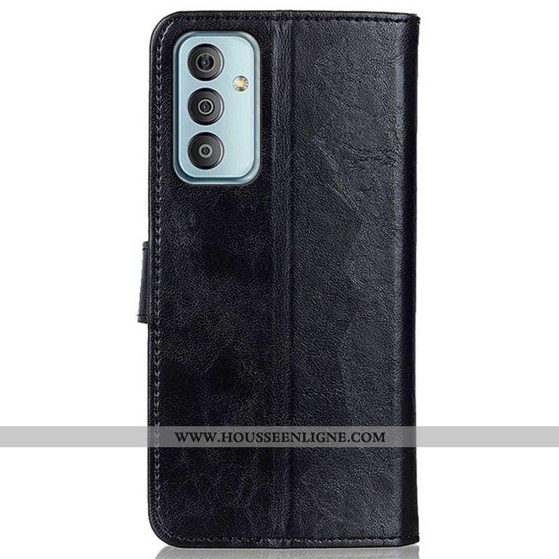 Housse Samsung Galaxy M13 Tricolore Fermoir Argenté