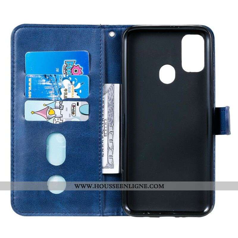 Housse Samsung Galaxy M21 Vintage Porte-Monnaie