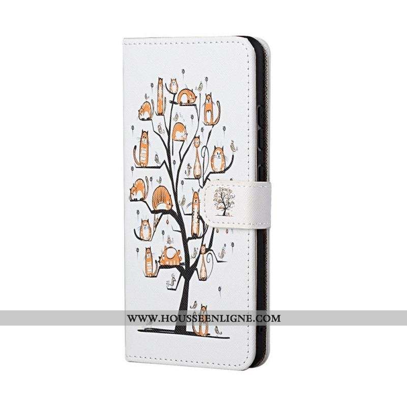 Housse Samsung Galaxy M23 5G Chats à Lanière