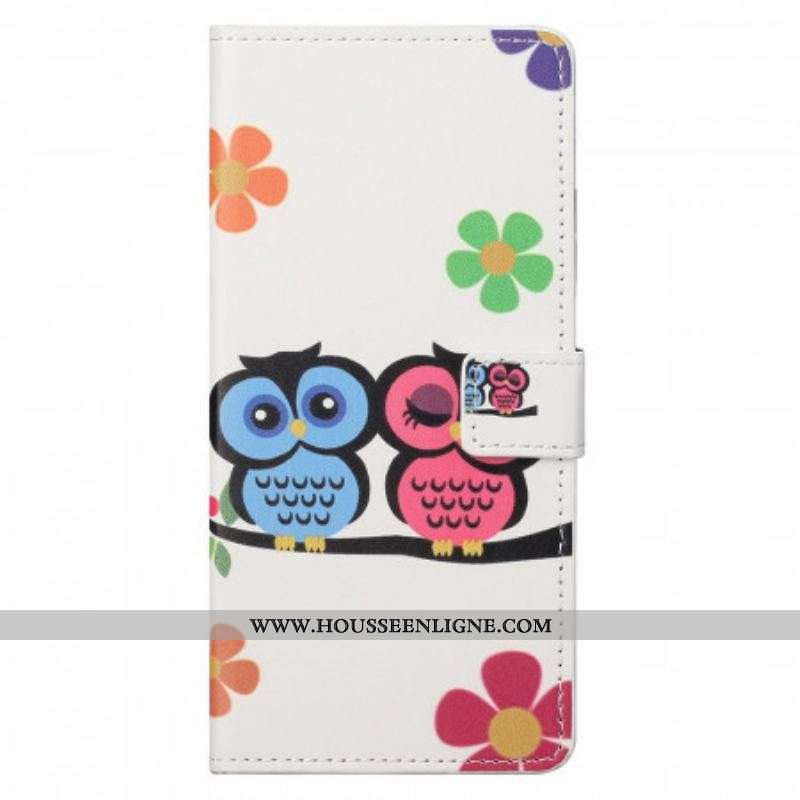 Housse Samsung Galaxy M23 5G Couple de Hiboux