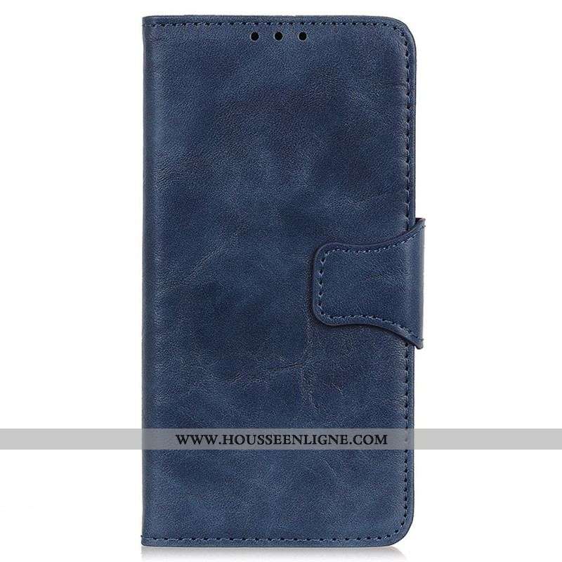 Housse Samsung Galaxy M23 5G Cuir Fendu Fermoir Réversible