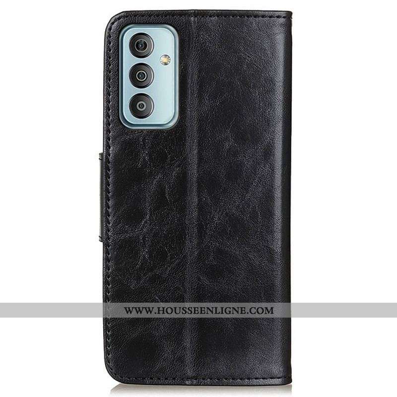 Housse Samsung Galaxy M23 5G Cuir Fendu Fermoir Réversible