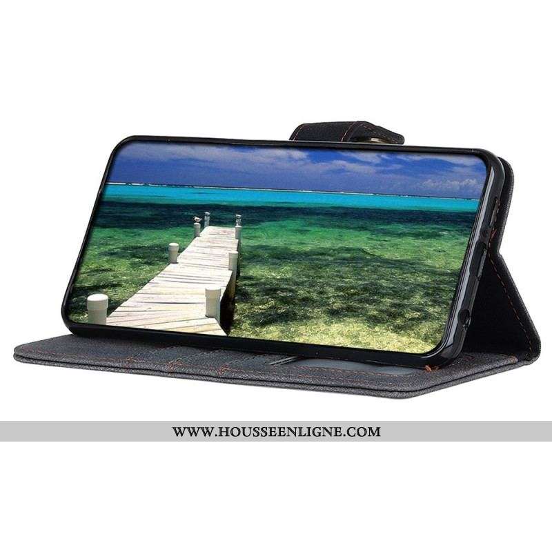 Housse Samsung Galaxy M23 5G Cuir Fendu KHAZNEH
