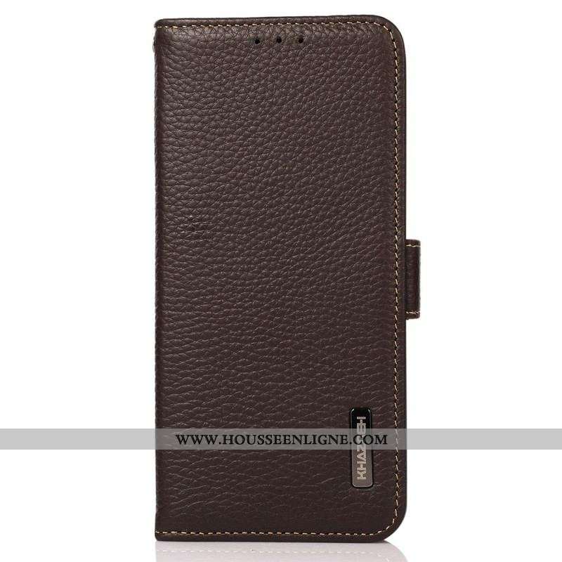 Housse Samsung Galaxy M23 5G Cuir Litchi KHAZNEH RFID