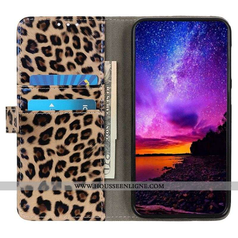 Housse Samsung Galaxy M23 5G Effet Peau de Léopard