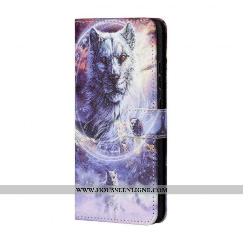 Housse Samsung Galaxy M23 5G Loup à Lanière
