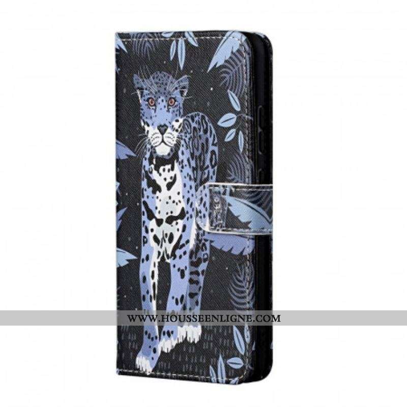 Housse Samsung Galaxy M23 5G Léopard à Lanière