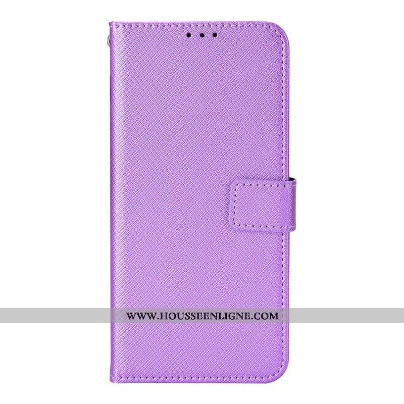 Housse Samsung Galaxy M23 5G Motif Texturé avec Lanière