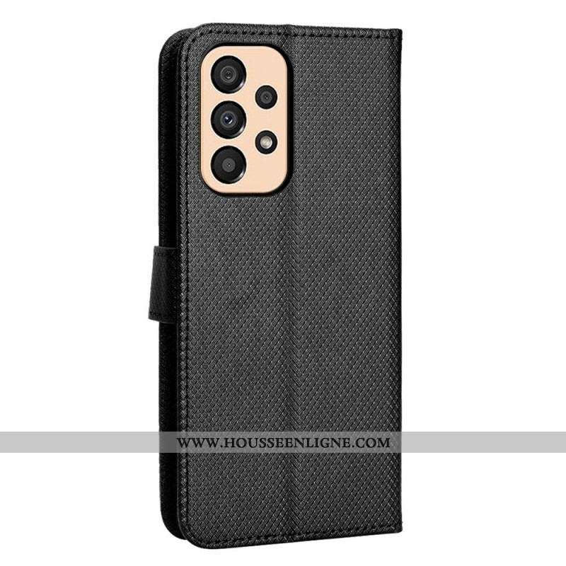 Housse Samsung Galaxy M23 5G Motif Texturé avec Lanière