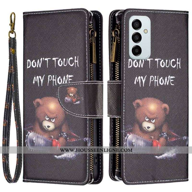 Housse Samsung Galaxy M23 5G Ours Porte-monnaie et lanière