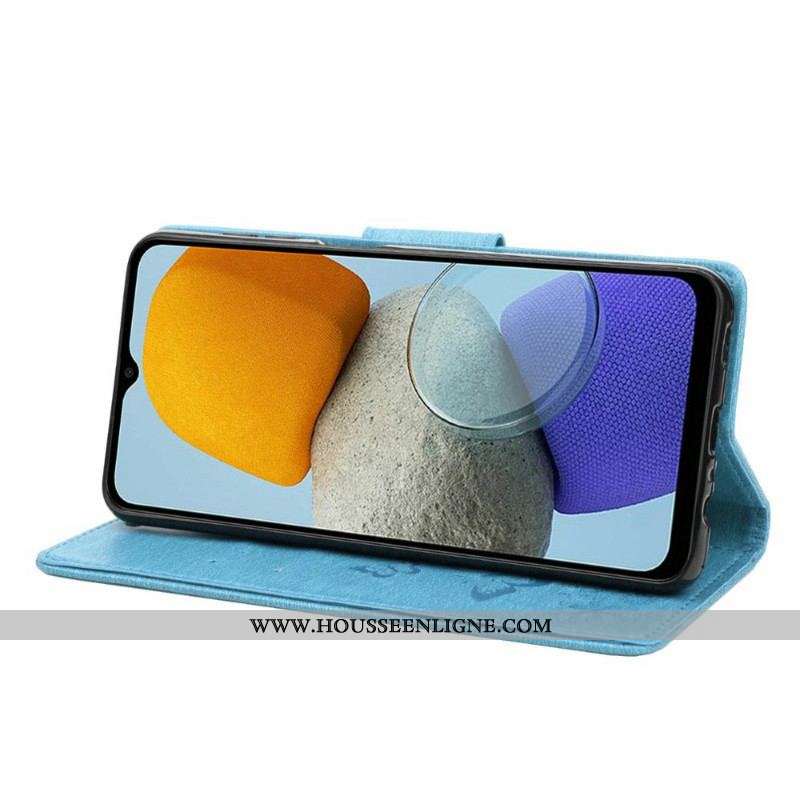 Housse Samsung Galaxy M23 5G Papillons à Lanière