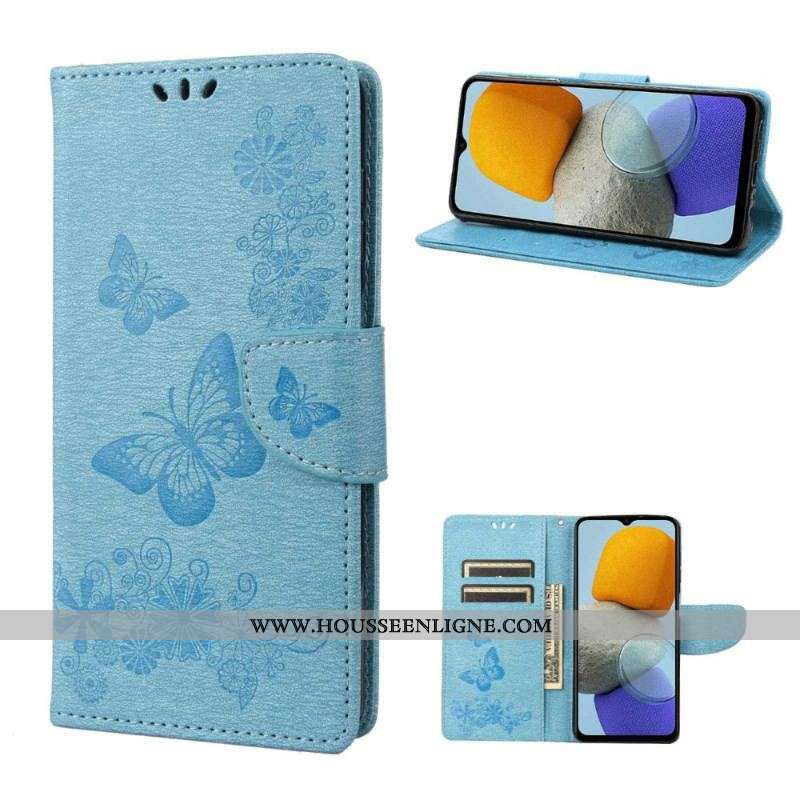 Housse Samsung Galaxy M23 5G Papillons à Lanière