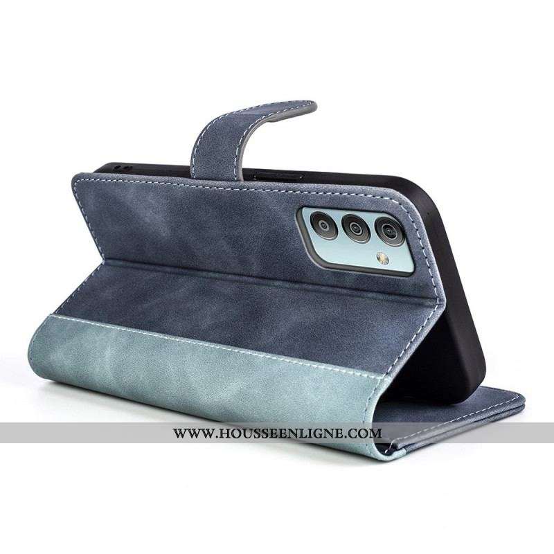 Housse Samsung Galaxy M23 5G Simili Cuir Bicolore Art