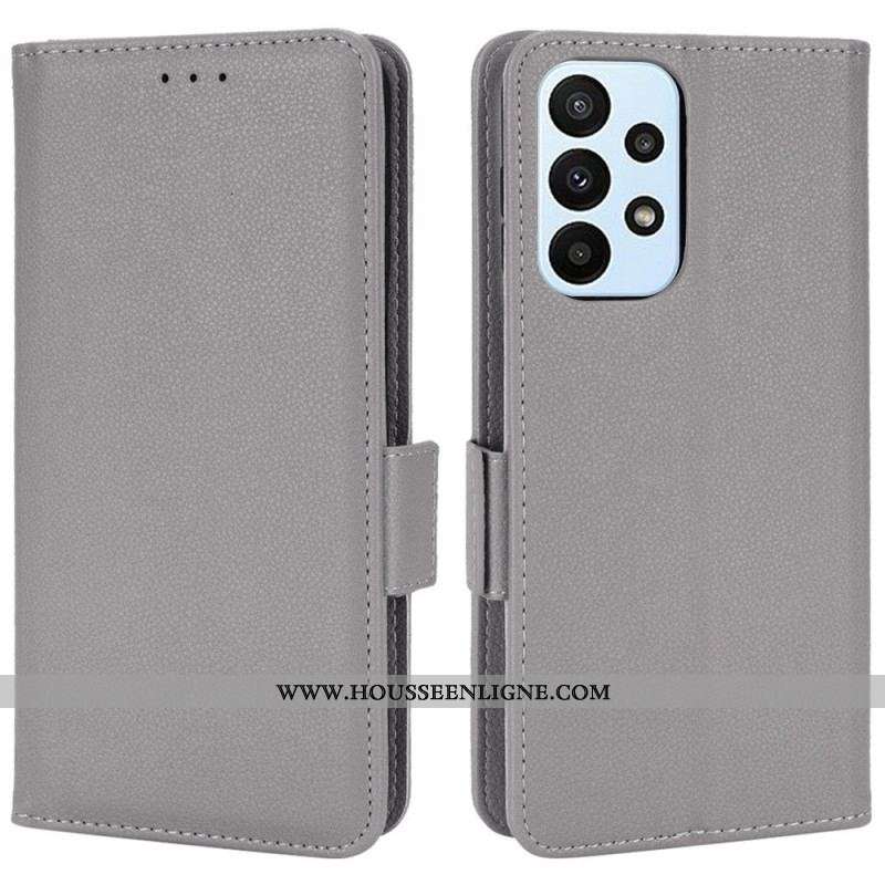 Housse Samsung Galaxy M23 5G Style Cuir Litchi